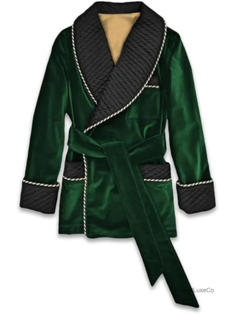 Velvet Double Breasted Smoking Jacket Men's Silk Tuxedo Blazer Dinner Party